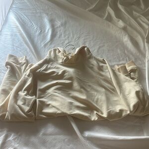 Lulu Lemon At Ease Men’s Large Hoodie Pale Yellow / Cream worn 2-3 times